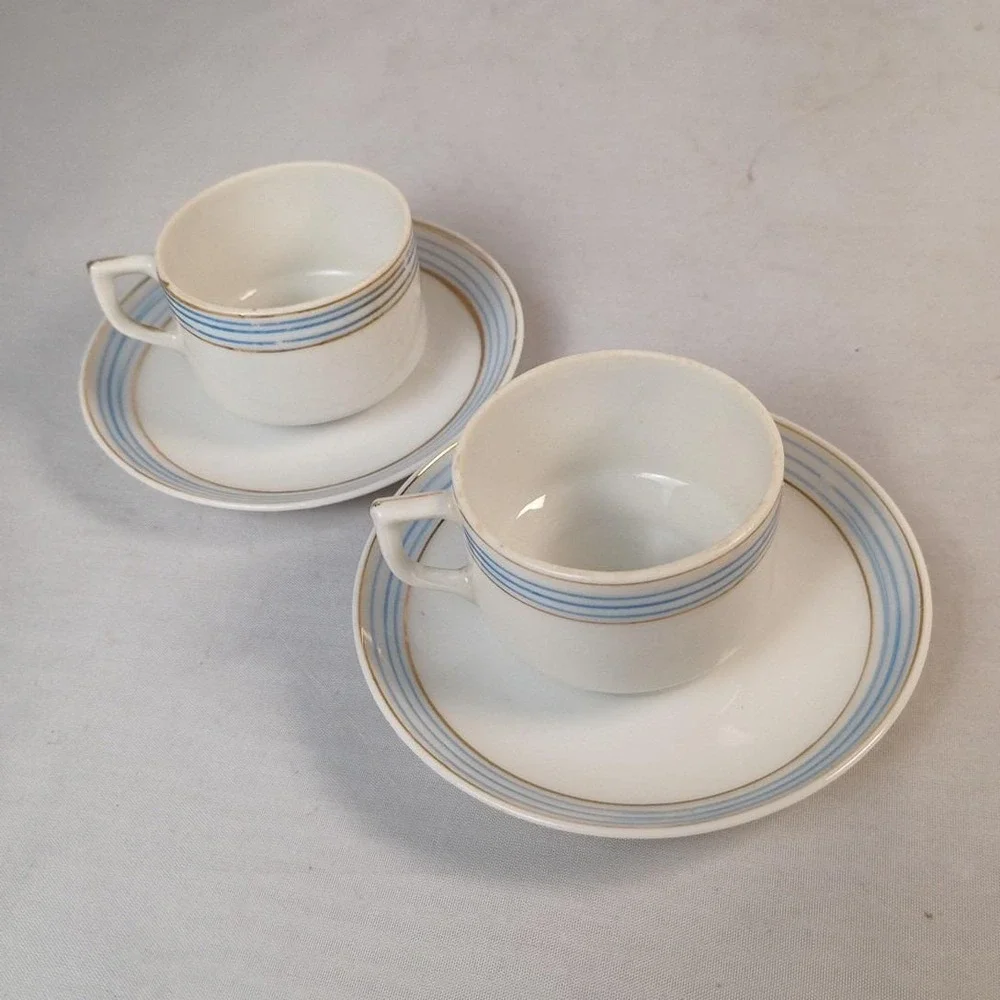 Sets Of 2 Occupied Japan Demitasse Cup and Saucer Tea Expresso Collectibles VTG